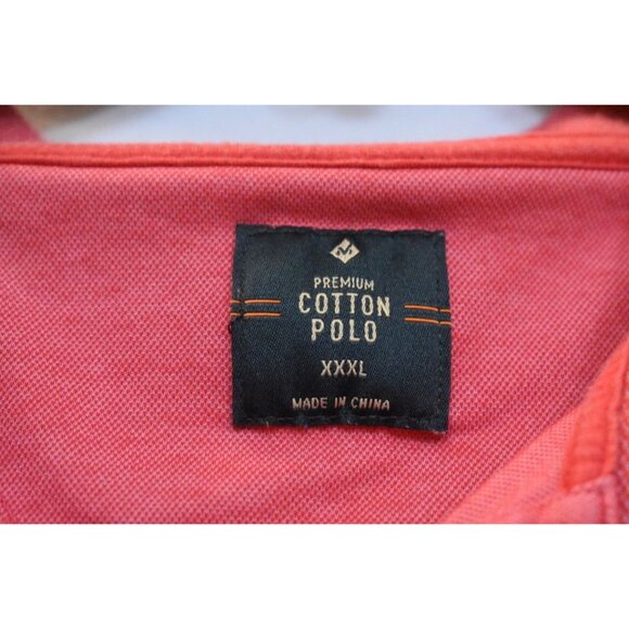 Men's Members Mark Salmon Polo Shirt Big and Tall Size XXXL - Picture 3 of 6